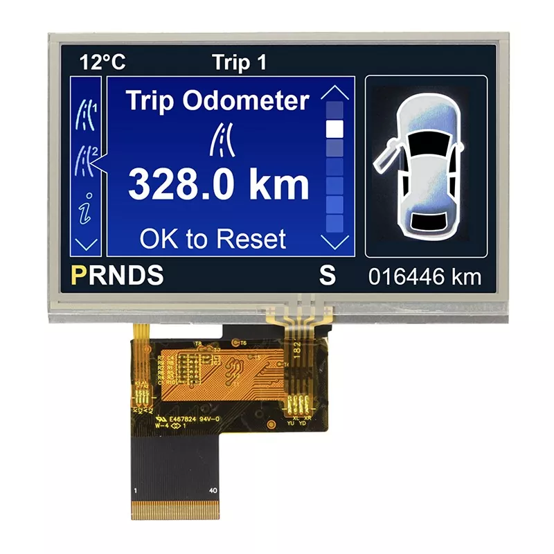 4,3 инчи 480x272 TFT модул на допир TFT